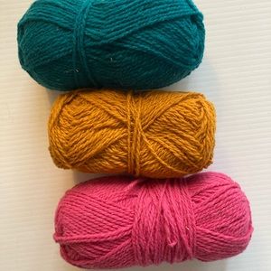 Retrosario Brusca Yarn Pink, Teal, Yellow